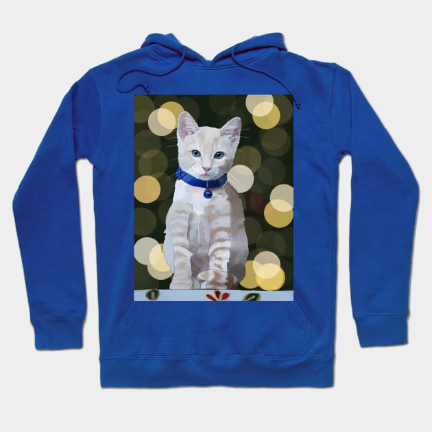 A Kitten for Christmas Hoodie by laceylschmidt